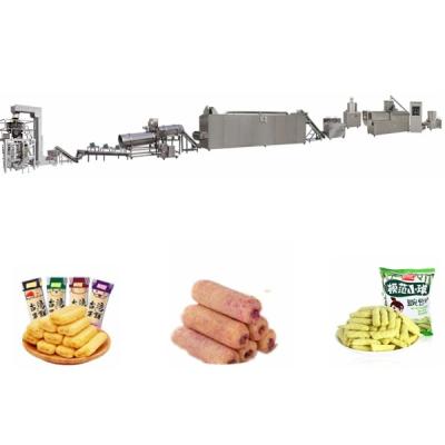 China MT-70C Corn Puff Production Line Inflated Food Double Screw Extruder for sale