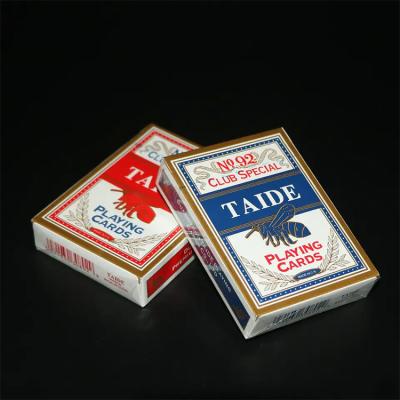 Китай Wholesale Promotional Stock Taide German Black Core  Playing Card with Box Gift Board Game Cards продается