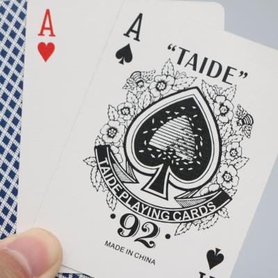 China 2024 Hot Sale TAIDE Poker Playing Cards 310g gsm german Black Core Paper For Entertainment Time for sale