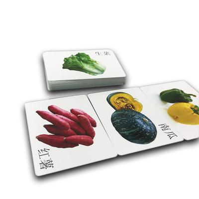 China Customize Learning Card Kids Vocabulary Learn Language Flash Card Educational With Tuck Box en venta