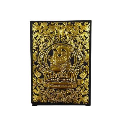 China New Casino Cards Custom Gold Silver Stamping Plastic PVC Poker Waterproof Playing Cards Back and Front Private Logo for sale