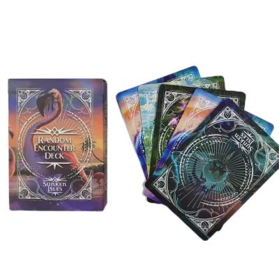 China Wholesale Custom Board Game Cards Paper PVC Gold Foil Bulk Tarot Oracle Card Decks With Instruction Manual Printing for sale