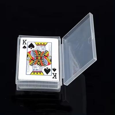 China Customize Poker Cards Plastic Box Packaging Containers Playing Cards Custom Logo Board Game card For Magic Trick à venda