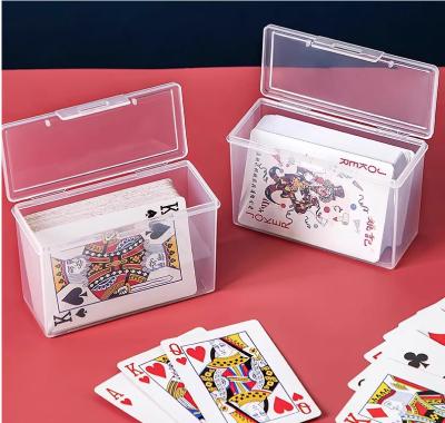 中国 New Transparent Plastic Boxes Playing Cards Container PP Storage Case Packing Poker Game Card Box for Board Games 販売のため