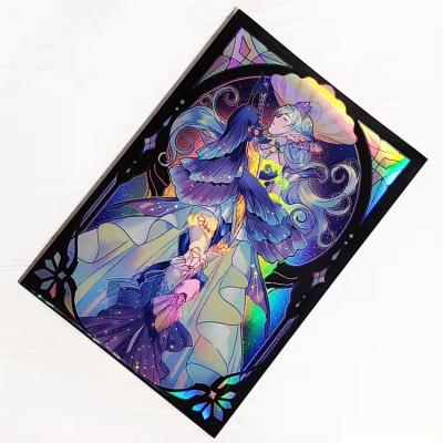China Custom Printing Design Game Cards 63x88 mm Plastic Holographic Trading Cards Game Flash Card for sale