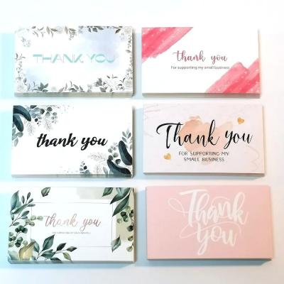 China Custom Thank You Cards business card Full color double-sided printing Gift decoration Personalized logo card à venda