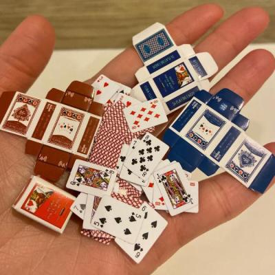 China High grade mini black core paper custom poker playing cards cost effective for children play toy board game for sale