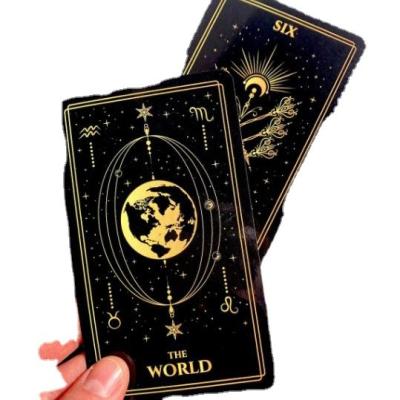 China Custom Gold Foil Printing Tarot Card with guidebook private Logo affirmation cards for Board game for sale