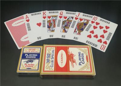 China PVC Plastic Casino Playing Cards , Customized Deck of Playing Cards for sale