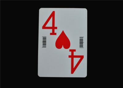 China OEM Custom Casino Playing Cards , Quality Embossed Paper Poker Playing Cards for sale