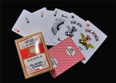 China 310 Grams German Black Core Premium Playing Cards Club Use Special Linen Color Printed for sale