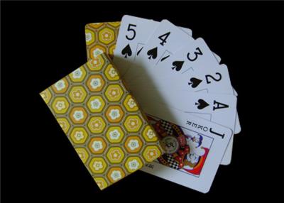 China OEM Black Core Paper Custom Printed Playing Cards / Custom Deck of Cards Front and Back for sale