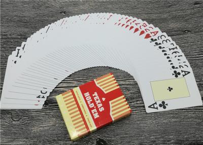 Chine Cartes de jeu en plastique de PVC de casino, Logo Jumbo Index Waterproof Deck fait sur commande des cartes à vendre