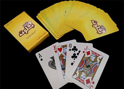 Chine PVC personnalisé imperméable/norme en plastique de casino de cartes en liasse de jeu à vendre