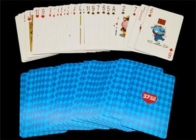 Κίνα Πολυτελές τυπωμένο συνήθειας παιχνιδιού μέγεθος πόκερ/γεφυρών καρτών μπροστινό και πίσω διαθέσιμο προς πώληση