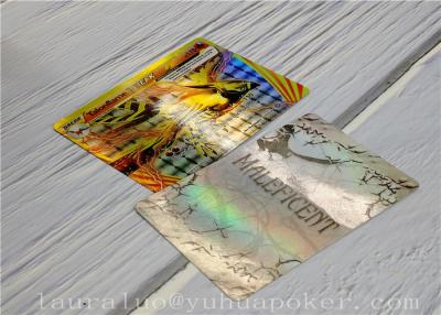 China Artwork Cards For Games , Flash Card Material Warp In Deck Round Corner Blackjack Size for sale