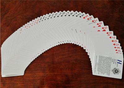 China De jogo do cartão do casino do tamanho 63 x 88 de jogo milímetro padrão de linho lateral dobro dos cartões à venda