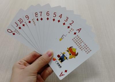 China 52 Deck 300gsm Custom Printed Playing Cards Regular Index for sale