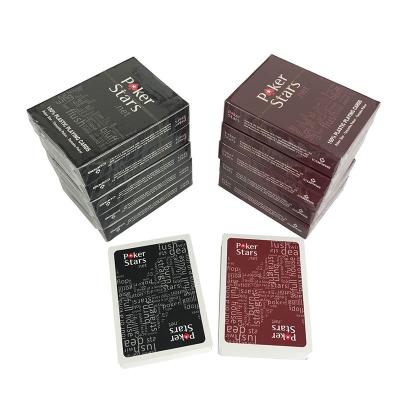 China CMYK Print Card Games Poker Card Poker Set 1000PCS 63*88MM Size for sale