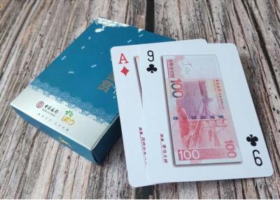 Chine Cartes en plastique faites sur commande de tisonnier de PVC des cartes de jeu 100% 0.32mm avec le timbre de glod à vendre