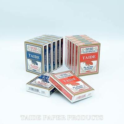 Chine 12 cartes faites sur commande de tisonnier de plate-formes les deux côtés, cartes en liasse de jeu de 63*88mm/de 57*87mm à vendre