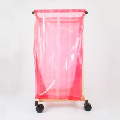China Hospital Laundry Bags Biodegradable Plastic Bags Red Laundry Bag 26 x 33 sizes for sale