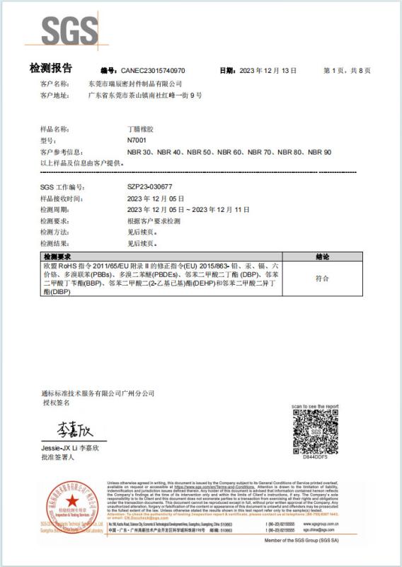 FKM-RoHs - Dongguan Ruichen Sealing Co., Ltd.