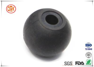 China Black Customized NBR Solid Rubber Ball 5mm With Hole For Machine for sale
