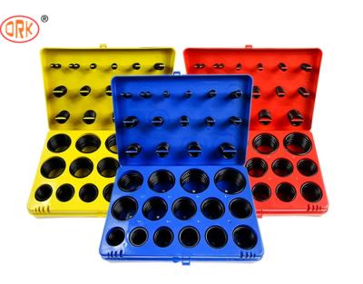 China Black 382pcs Leakproof NBR O Rings in Red Blue Yellow O Ring Kits for Truck en venta