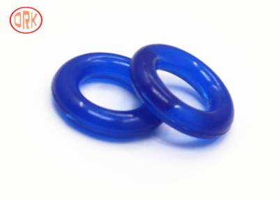 China Blue Half Transparent Silicone O Ring Heat Resistance Customized Size for sale