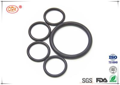 China De vlakke Rubber Zwarte O-ringen Fluorelastomer van FPM FKM met de Hittebestendigheid van RoHs Te koop