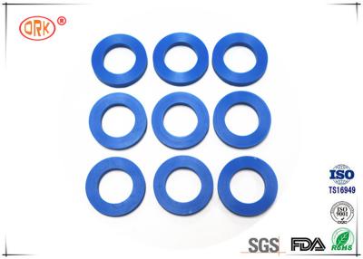China 80 Shore A Flat Rubber Washer With FDA Approved Black Blue Soft Silicone for sale