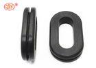 China Black 70 shore A EPDM Aging Resistance Oval Rubber Grommet for Tubing for sale
