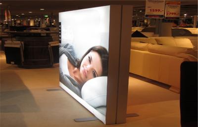 China Interior Decoration Acrylic Double Sided LED Light Box Slim Lightbox 600 * 900mm for sale