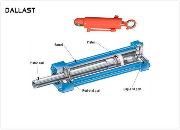 Quality Agricultural Farm Truck Double Acting Hydraulic Ram HRC 45-55 Hardness for sale