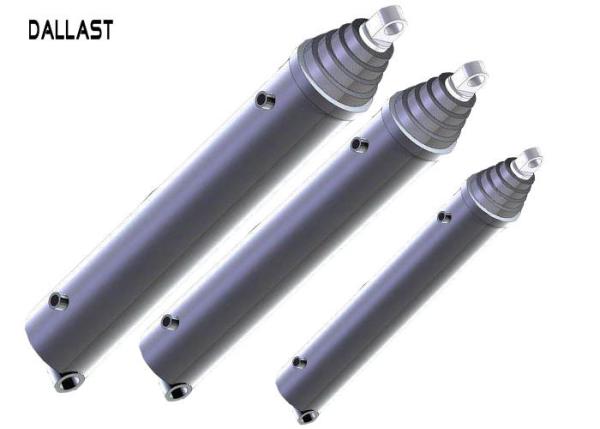 Quality Telescopic Multi Stage Single Acting Hydraulic Ram 7 Inch Bore Chrome for sale