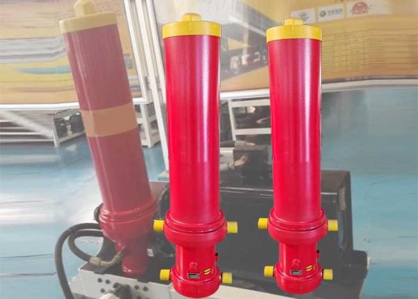 Quality Muiti Stage Dump Trailer Hydraulic Cylinder , Single Acting Hydraulic Ram for for sale