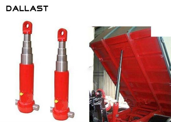 Quality Agricultural Dump Trailer Hydraulic Cylinder Multi Stage TS16949 Certification for sale