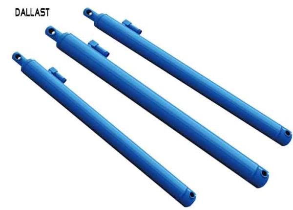 Quality Double Acting Hydraulic Ram Chrome Rod 800 - 2000 mm , Telescoping Hydraulic Ram for sale