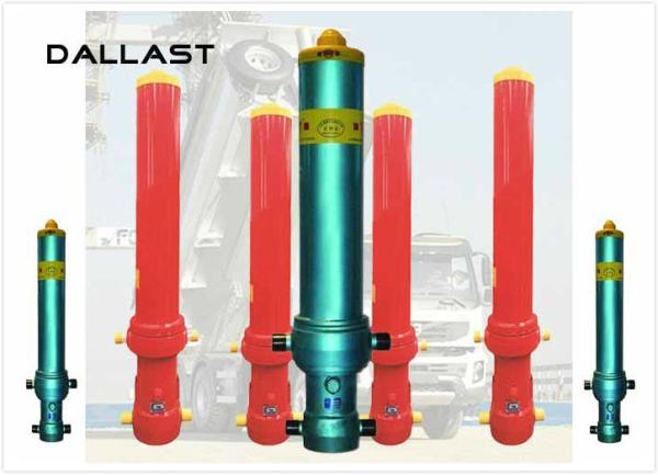 Quality RoHS Dump Trailer Hydraulic Cylinder , Welded Hydraulic Cylinders Plunge Long for sale