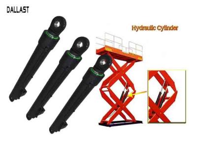 China Hydraulic Lift Ram Piston Double Acting Double Earring for Scissor Lift Platform for sale