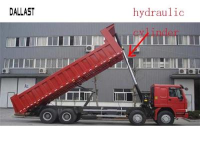 China Telescopic Long Stroke Hydraulic Cylinder Trunnion Mounting Style For Semi - Tipper for sale