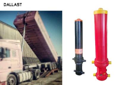 China 3 Stage Single Acting Telescopic Cylinder , Hydraulic Lift Cylinder For Dump Truck for sale