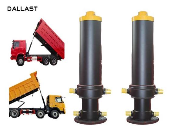 Quality Telescopic Multi Stage Hydraulic Cylinder Single Acting Dump Truck Hydraulic Oil for sale