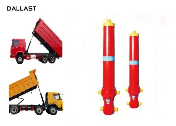 Quality Telescopic Multi Stage Hydraulic Cylinder Single Acting Dump Truck Hydraulic Oil for sale