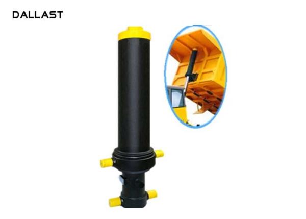 Quality Fronted Multi Stage Hydraulic Ram , Dump Truck Lift Hydraulic Hoist Cylinder for sale