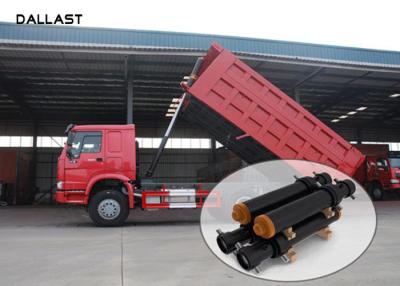 China Dump Truck Multi Stage Hydraulic RAM Cylinder Eamless Steel Pipe With Piston Eye for sale