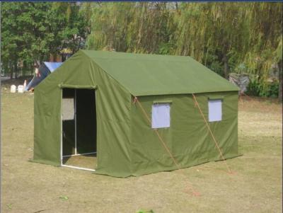中国 緑の綿の安定した構造と取付けること容易な軍のキャンバスのテント 販売のため