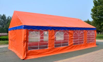 China Orange Large Capacity Outdoor Party Tents , Easy Installation Garden Party Tent  for sale