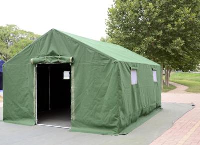 China Outdoor PVC Coated Military Army Tent  Anti - Cold With Zinc Coated Steel Pole for sale